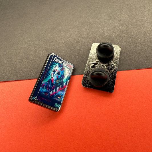 VHS Horrors Friday the 13th Enamel Pin