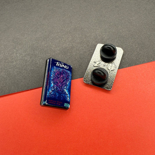 VHS Horrors The Thing Enamel Pin
