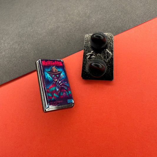 VHS Horrors A Nightmare on Elm Street Enamel Pin