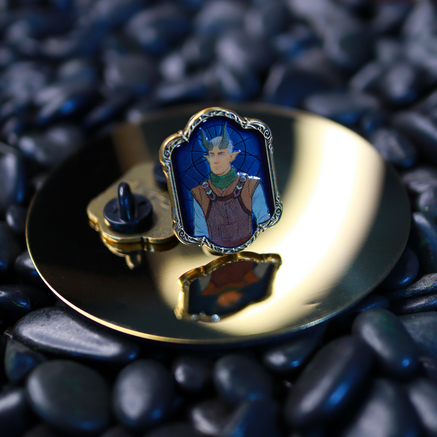 Damon Enamel Pin