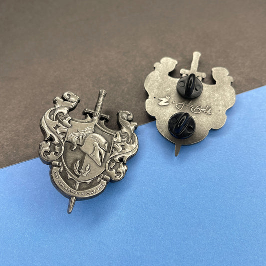 Knights Sigil (Silver) Enamel Pin