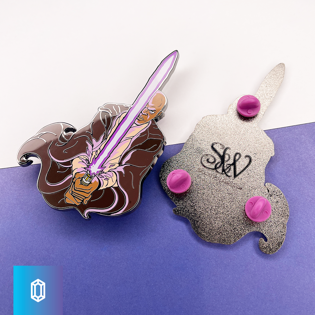 The Amethyst Blade Enamel Pin