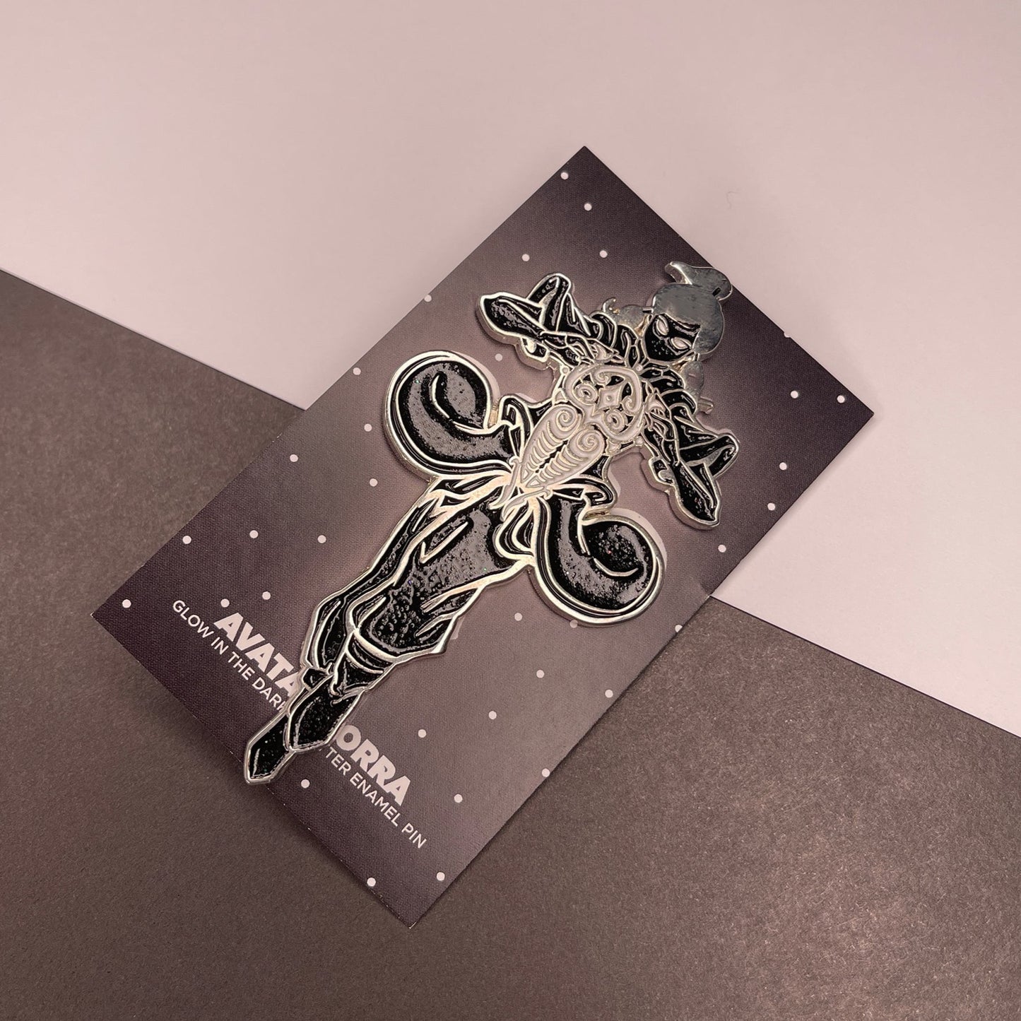 Avatar Korra Silver Enamel Pin