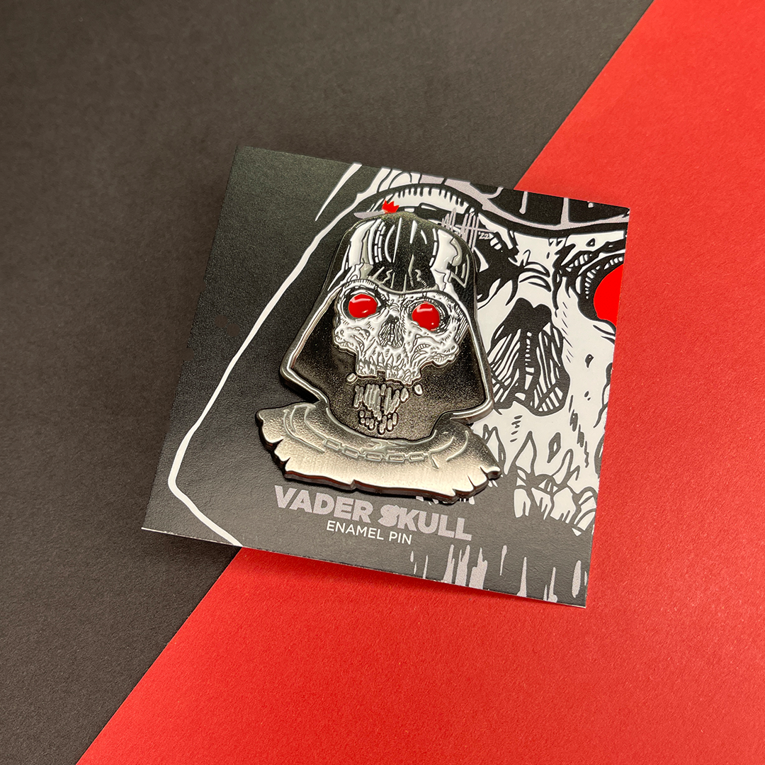 Vader Skull Enamel Pin