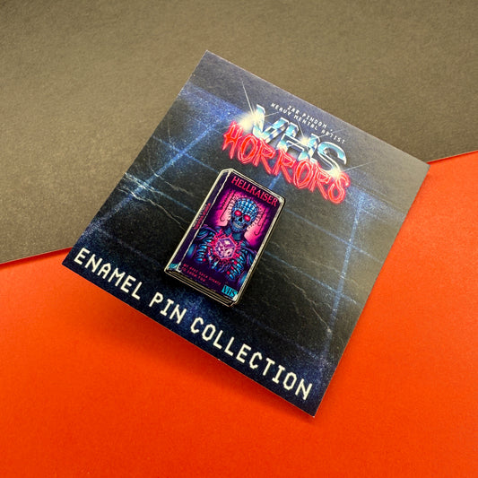 VHS Horrors Hellraiser Enamel Pin