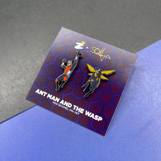 Ant Man and The Wasp Enamel Pin Set