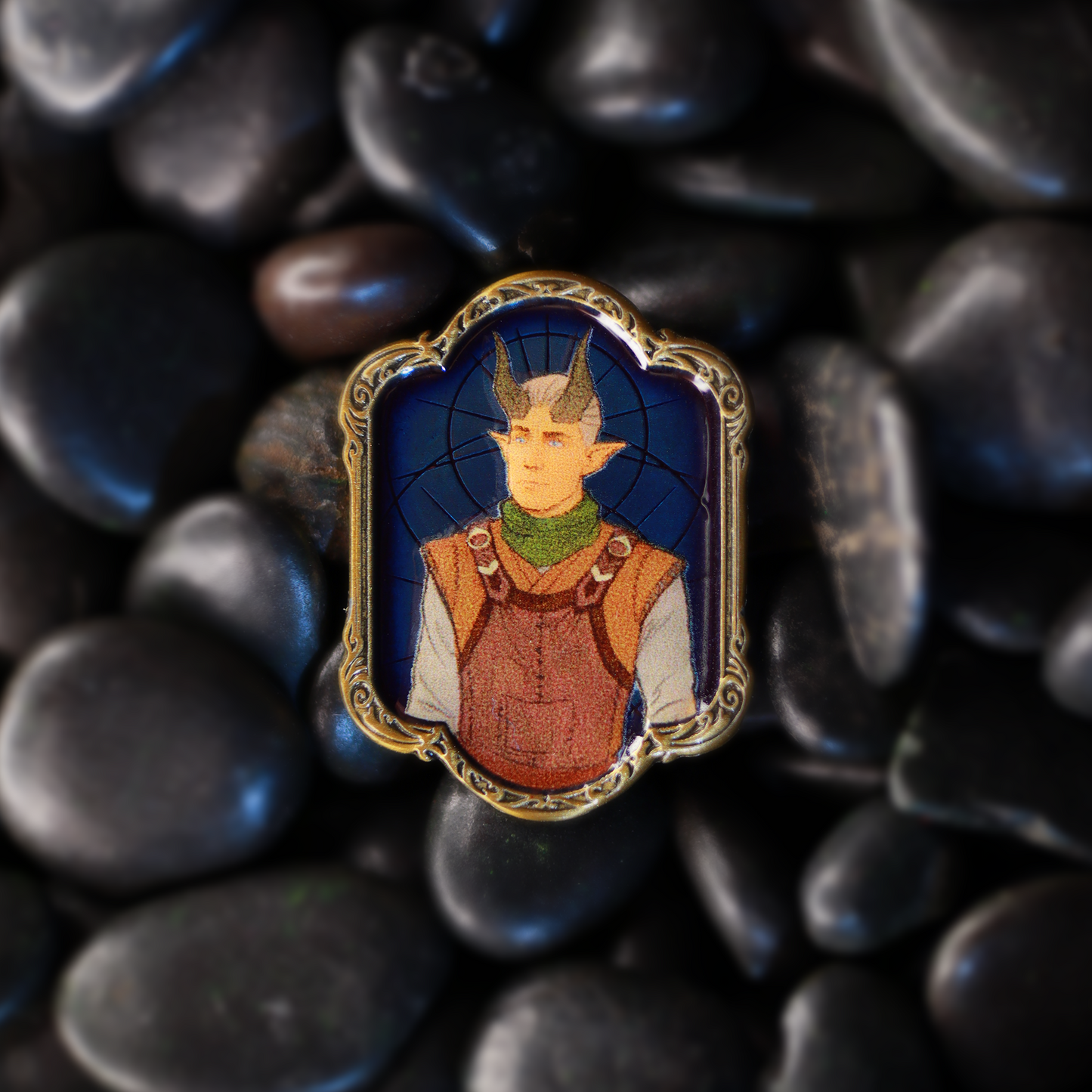 Damon Enamel Pin