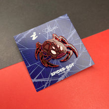 Load image into Gallery viewer, Miles Spider-Bot Enamel Pin
