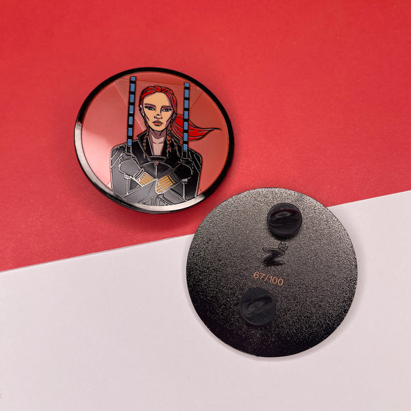 Black Widow Enamel Pin