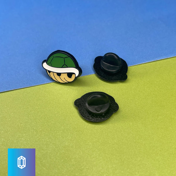 Mini Green Shell Enamel Pin Set