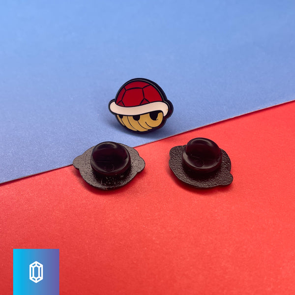 Mini Red Shell Enamel Pin Set