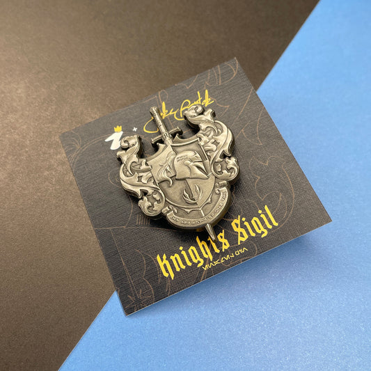 Knights Sigil (Silver) Enamel Pin
