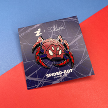 Load image into Gallery viewer, Peter Spider-Bot Enamel Pin
