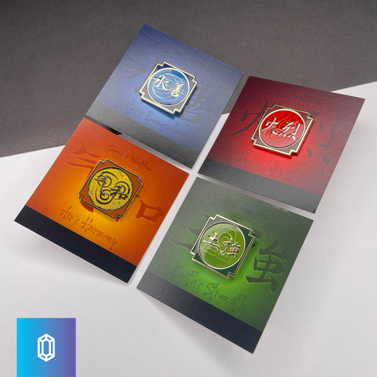 Four Elements Enamel Pin Set