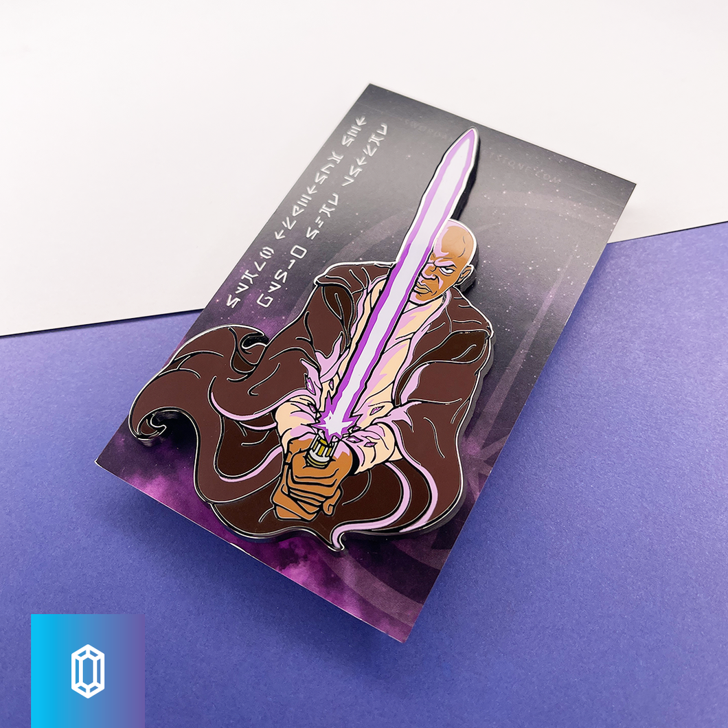 The Amethyst Blade Enamel Pin