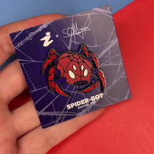 Load and play video in Gallery viewer, Peter Spider-Bot Enamel Pin
