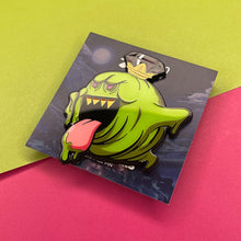 Load image into Gallery viewer, Slimer Boo Enamel Pin
