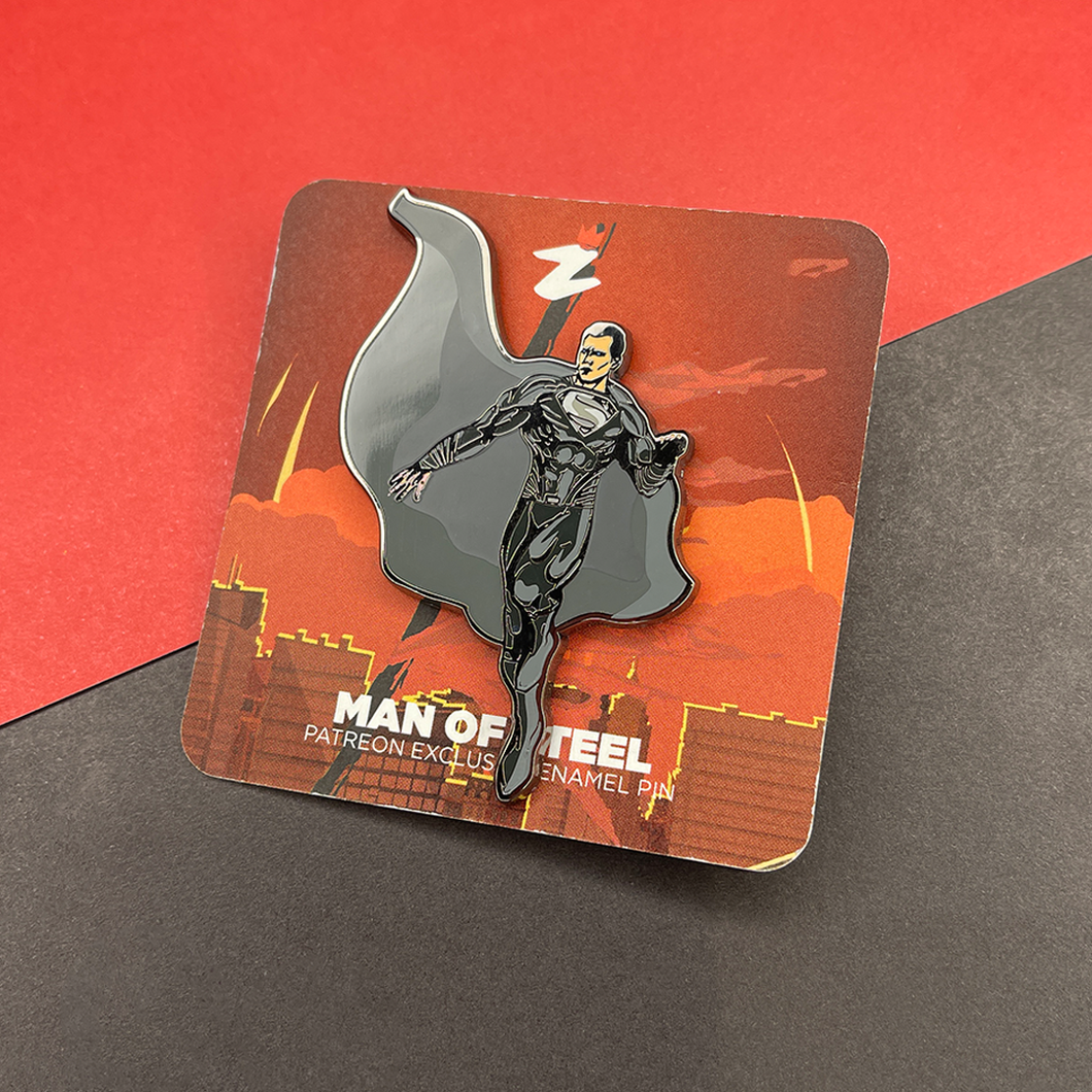 Man of Steel Black Suit Enamel Pin