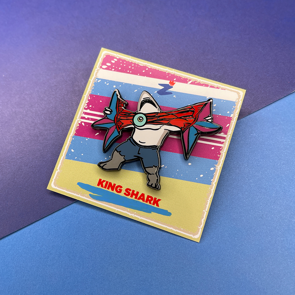 King Shark Enamel Pin