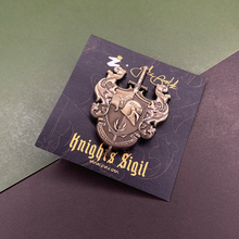 Load image into Gallery viewer, Knights Sigil (Bronze) Enamel Pin
