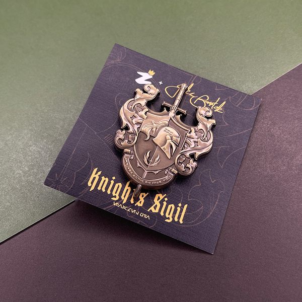 Knights Sigil (Bronze) Enamel Pin