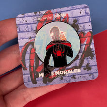 Load and play video in Gallery viewer, Miles and Spider-Cat Enamel Pin
