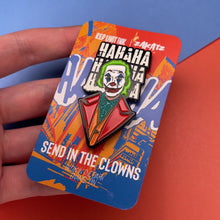 Load and play video in Gallery viewer, Send in the Clowns Enamel Pin
