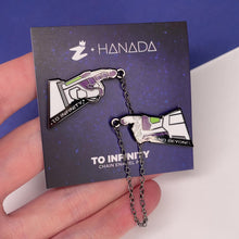 Load and play video in Gallery viewer, To Infinity Chain Enamel Pin
